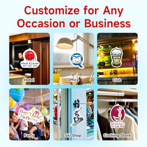 Bulk Custom Car Air Fresheners with Logo or QR Code - Image 4