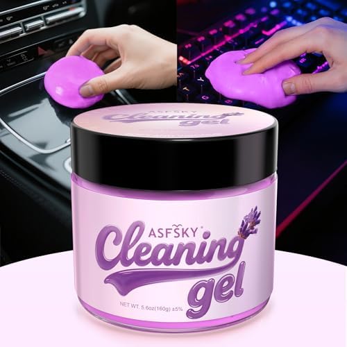ASFSKY Car Cleaning Gel Cleaning Putty Universal Cleaning Gel Lavender by ASFSKY