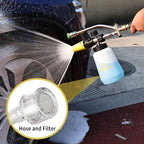 FENG PAI Foam Cannon for Pressure Washer with Dual-Connector Accessory, 7 Power Washer Sprayer Nozzles, 1/4" Quick Connect Double Tip Attachment Soap Bottle Sprayer Soap, 3600 PSI (White) - Image 7