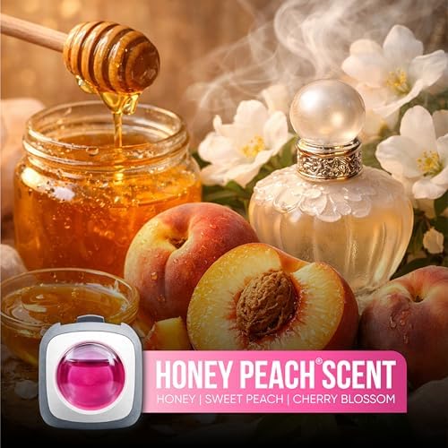 Air Jungles Honey Peach Scent Pink Car Air Freshener Vent Clip 6 Ct - Image 2