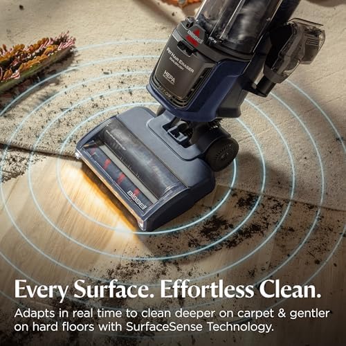 Bissell Pet Hair Eraser DualBrush Upright Vacuum with Two Brush Rolls, DualBrush Self-Cleaning Technology, HEPA Sealed Allergen System, Bright FurFinder Headlights, Lift-Off Pod, 42946 - Image 7
