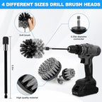 THINKWORK Car Detailing Kit with Multi-Size Drill Brushs & Extension Pole - Image 2