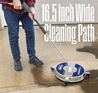 Westinghouse Universal 16.5” Pressure Washer Surface Cleaner Attachment - Stainless Steel - 4400 Max PSI, 1/4” Connector - for Gas and Electric Pressure Washers - Image 2