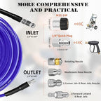 100FT Sewer Jetter Kit for Pressure Washer, 5800PSI Drain Cleaner Hose - Image 4