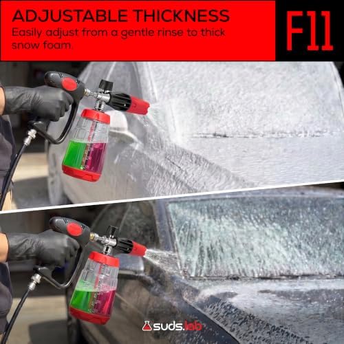 Suds.Lab F11 Dual Chamber Foam Cannon for Pressure Washer, 36 oz Snow Foam - Image 7
