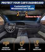 Custom-Fit for BMW Windshield Sun Shade, Car Sunshade Cover UV Block Car Front Window with Foldable Sun Shade Cover Cool Protection Visor, Designed for BM-W Accessories (for BMW X3) - Image 2