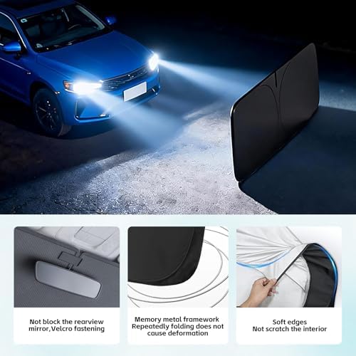 Windshield Sun Shade for Kia K5 2021-2026 Sunshade - Image 4