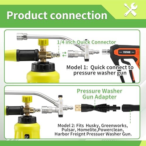FIXFANS Foam Cannon, Compatible with Portland Husky and Ryobi Power Washer - Image 4