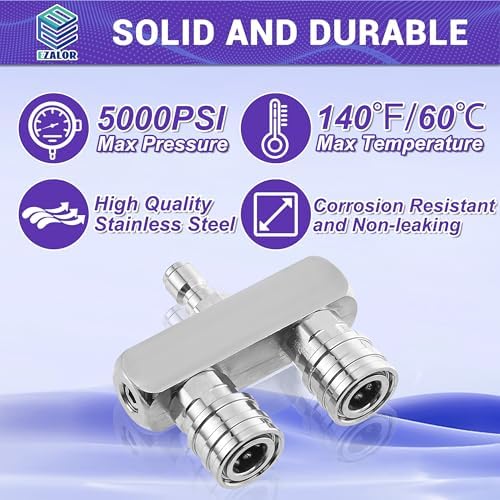 Dual Pressure Washer Tips, 1/4 Inch Quick Connect, 5000 PSI - Image 5