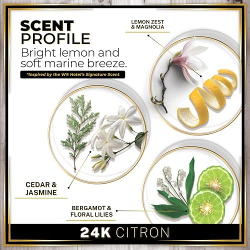 Urban Naturals Car Air Freshener Diffuser 3 Pack, 24K Citron Hotel Scent - Image 4