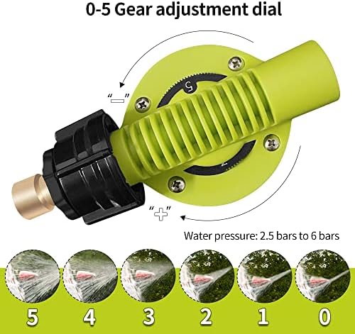 ESP Car Wash Foam Gun for Garden Hose Adjustable Hose Wash Sprayer Thick Filtration with Metal Handle Washing Mitts 6 Levels of Foam Concentration Snow Foam Blaster Quick Connector to Any Cleaning - Image 5
