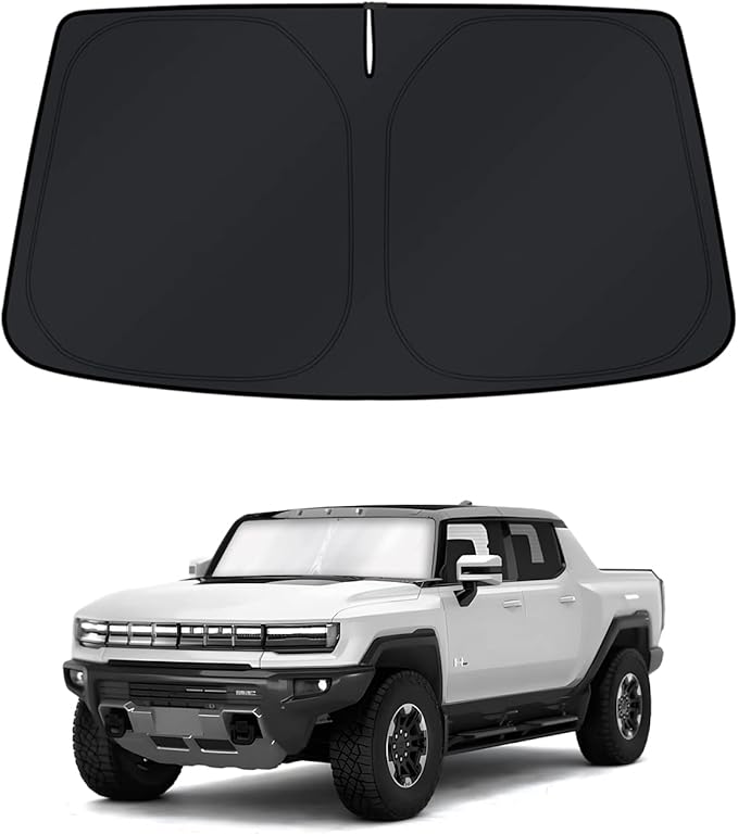 KUST Windshield Sun Shade for GMC Hummer EV 2022-2023 2024 2025 2026 Window Accessories Shade Sun Cover Foldable Block UV Rays Keep Car Cooler by KUST