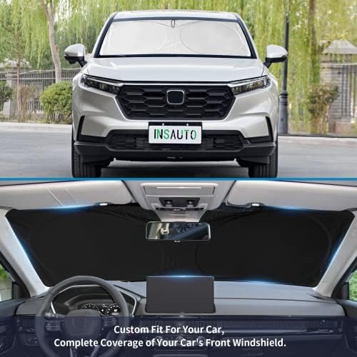 Sunshade for Honda CRV 2017-2022 Sun Shade Fit HR-V CR-V LX EX EX-L, Sport Hybrid, Sport Touring Hybrid SUV Accessories Front Window Shield Sun Visor Protector Foldable Windshield Cover Block UV Rays - Image 5