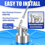 LidoDola 16'' Pressure Washer Surface Cleaner Blue, Power Washer Accessory - Image 5