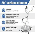 JANZ 20'' Pressure Washer Surface Cleaner with Dual Handle - Image 2