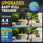 TOOLCY Pro Short Pressure Washer Gun 5000 PSI with 360° Swivel 3/8" Inlet - Image 2