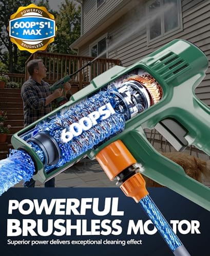 BluSwim Cordless Brushless Car Cleaning Tool with LCD Display - Image 2