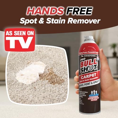 Bull Shot Carpet Spot & Stain Remover, AS SEEN ON TV, Made In USA, Just Point & Spray, Stain-Lifting Foam-Action, Pet Stains & Odors, Coffee, Soda, Wine, Stains, 2 Pack - Image 5