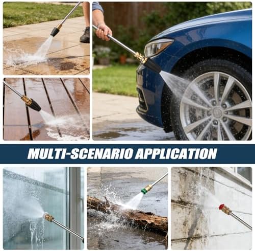 360° Pressure Washer Turbo Nozzle,7 Pressure Washer Tips Max 4000 PSI - Image 6
