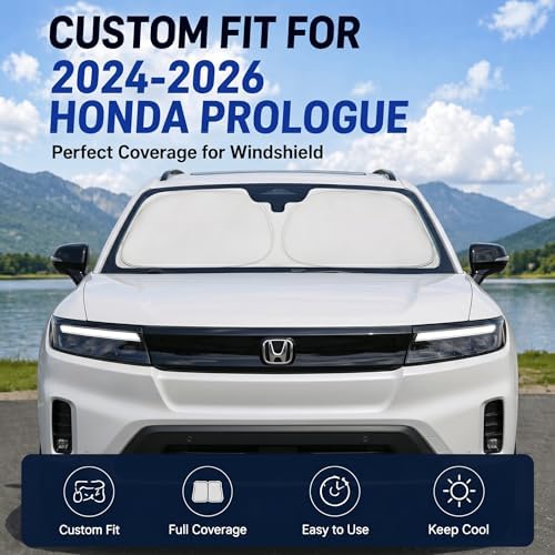 Custom Fit Windshield Sun Shade for Honda Prologue 2024-2026 - Image 2
