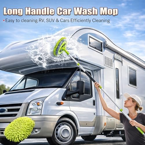 63PCS Car Wash Cleaning Kit,Car Wash Brush with Long Handle,Car Detailing Kit with Foam Gun,Car Cleaning Supplies,Handheld Vacuum, Car Detailing Kit (62PCS) - Image 4