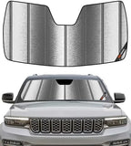 Pigenius Windshield Sun Shade for Jeep Grand Cherokee 2022-2026, Grand Cherokee L 2021-2026 Front Window Sunshade - Metallic by Pigenius