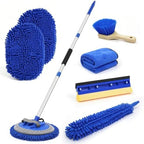 Ordenado 62" Car Wash Brush with Long Handle, 6Pcs Car Wash Kit Exterior by Ordenado