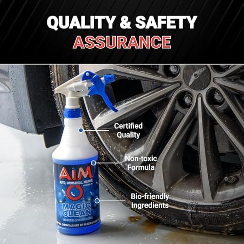 AIM Chemicals Magic Clean Multipurpose Cleaner - Industrial & Car Detailing - Cleans Cars, Trucks, SUVs, Boats, RVs - Effective Wheel & Tire Cleaner - Powerful Degreaser - Heavy Duty Use, 1 Gal - Image 5