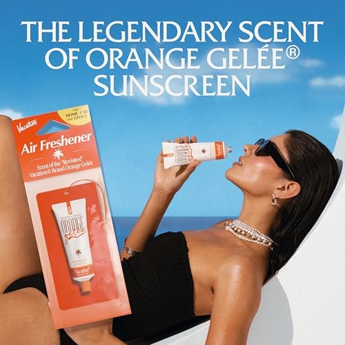 Vacation Car Air Freshener 3-Pack, Orange Gelée Scent - Image 3