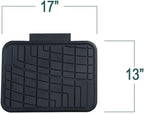 FH Group Automotive Floor Mats - Heavy-Duty Rubber Floor Mats for Cars, Universal Fit Full Set, Climaproof Floor Mats, Trimmable Floor Mats for Most Sedan, SUV, Truck Floor Mats Red - Image 9