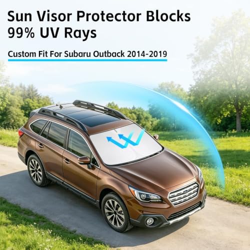 Windshield Sun Shade for Subaru Outback 2014-2019 Sunshade - Image 2