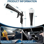 PARAROSE Detailing Car Cleaning Gun Interior Dryer Air Blow Gun, High Pressure Blower Gun, Car Detailing Tools for Quickly Blowing Out Dirt and DustWorking with Air - Image 6