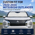 Custom Fit Windshield Sun Shade for Mitsubishi Outlander 2022-2026 - Image 2
