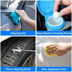 39Pcs Car Cleaning Kit, Interior Detailing Kit with High Power Handheld Vacuum, Detailing Brush Set, Windshield Tool, Blue Complete Auto Accessories for Women, Men - Image 7