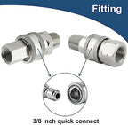 Raincovo Pressure Washer Quick Connect 3/8 Inch, Stainless Steel, 8 Piece - Image 2