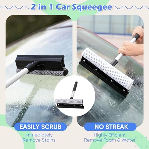 LemonRoad 65'' Five-Sided Car Wash Brush with Long Extendable Handle, Scratch-Free Soft Bristles Car Cleaning Wash Mop Kit, Universal for Truck RV SUV Boats Floors - Image 6