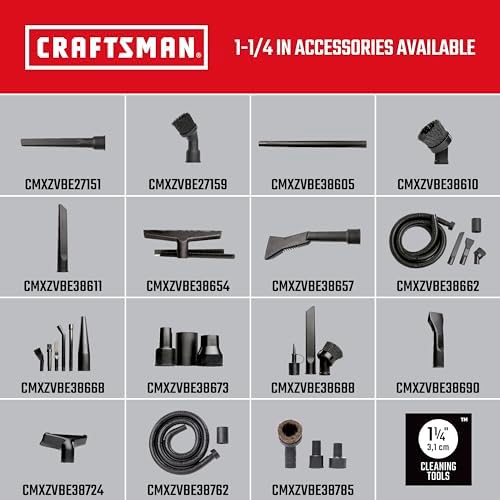 CRAFTSMAN CMXZVBE38668 1-1/4 in. 6-Piece Micro-Cleaning Vac Attachment Kit - Image 5