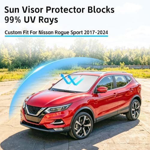 Windshield Sun Shade for Nissan Rogue Sport 2017-2024 Sunshade - Image 2
