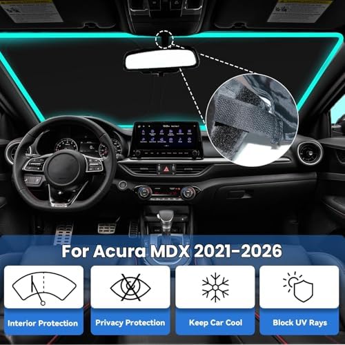 Windshield Sun Shade for Acura MDX 2021-2026 - Image 2