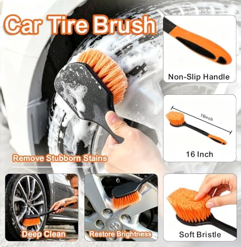 AgiiMan Car Wash Brush with Long Handle, 3-12FT Telescoping Car Cleaning Kit, Soft Bristle RV Wash Brush and Car Wash Mop for Car Truck SUV RV Boat Solar Panel House Siding Exterior Washing - Image 5