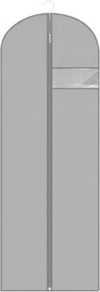 Dress Bags for Gowns Long, 65'' Garment Bags for Hanging Clothes, Suit Bag Cover for Storage and Travel (Grey) by LXLOVESMEggRings