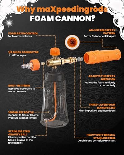 maXpeedingrods Foam Cannon for Pressure Washer, Quick Release Foam Cannon - Image 6