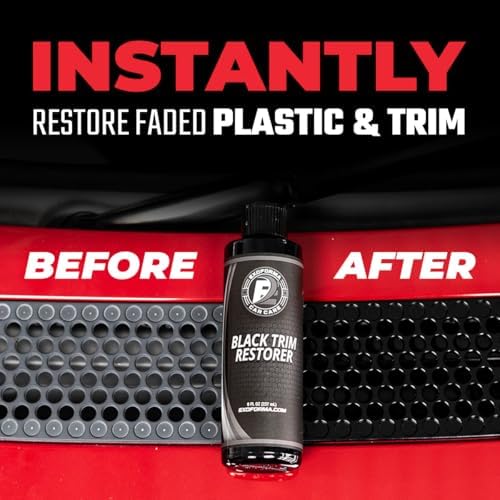 ExoForma Black Trim Restorer - Lasts 6+ Months, Dye Infused Waterproof Plastic Restorer for Cars - Perfect for Faded Bumpers, Trim & Vinyl on Jeeps, Truck Beds, Avalanches & ATVs | 4oz Kit - Image 2