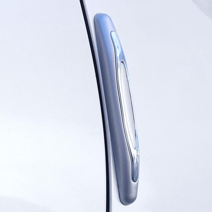 4 Pcs Car Door Edge Guards Car Side Door Protector Suitable for Various Car Pads Door Shock Absorbers-Grey - Image 3