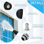 Turbo Nozzle Pressure Washer Tips, Max 4000 PSI, Upgrade 360° Rotating Turbo Spray Tips with 1/4" Quick Connector for Cleaning Car, Garden, Concrete Brick, 4.0 GPM 4.0 Orifice - Image 4