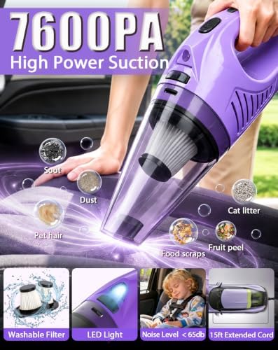 THINKWORK Car Cleaning Kit with Vacuum,Deep Cleaning for Interior Detailing - Image 2