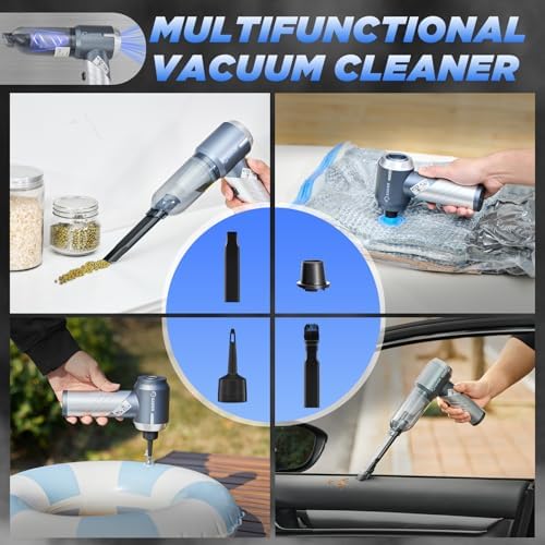 Saker Handheld Car Vacuum Portable Cordless17000Pa HL132 Silver - Image 5