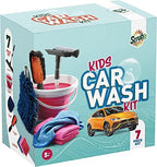 Kids Car Wash Activity Kit – 7 Kid-Sized Carwash Accessories Gifts for Boys & Girls Ages 5 6 7 8-10 - Outdoor Fun Toys – Set Includes Bucket, Squeegee, Microfiber Mitt, Wheel Brush, 3 Cleaning Cloths - Image 6