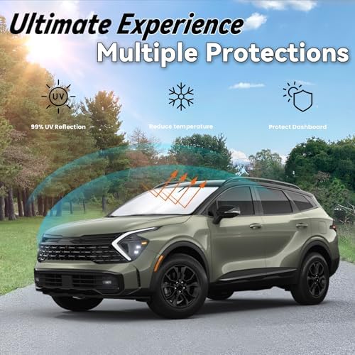 Windshield Sun Shade for 2026 2025 2024 2023 Kia Sportage NQ5 - Image 3