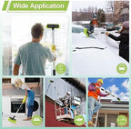 65”165cm Car Wash Brush Long Handle Soft Bristle Scrub Cleaning Mop with 4 Hand-held Places Extendable Washing Brushes Broom Kit for RV Boat Truck SUV Caravan Solar Panel House Siding,Sweep Snow - Image 6
